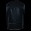 Milwaukee Leather MLM3536 Men's Distressed Grey Leather Collarless Motorcycle Rider Vest