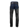 Milwaukee Leather USA MADE MLM5570 Men's Black Enfold Classic Premium Leather Motorcycle Chaps with Jean Pockets