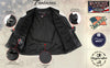 Milwaukee Leather USA MADE MLVSM5009 Men's Black Slinger V-Neck Motorcycle Premium Leather Zippered Vest