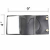 Milwaukee Leather MLW7840 Men's 4” Leather “Skeleton Finger” Tri-Fold Wallet w/ Anti-Theft Stainless Steel Chain