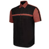 MMCC Men's Gear Head Classic Mechanic Button Up Shirt - Dual Chest Pockets - Microfiber Panel - Rider Ready - MMC16012