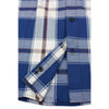 Milwaukee Leather MNG11645 Men's Flannel Plaid Shirt Blue White and Maroon Long Sleeve Cotton Button Down Shirt