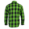 Milwaukee Leather Men’s Plaid Flannel Long Sleeve Shirt with Chest Pockets