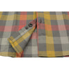 Milwaukee Leather MNG11661 Men's Gray and Red with Yellow Long Sleeve Cotton Flannel Shirt