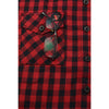 Milwaukee Leather MNG21609 Women's Casual Red and Black Long Sleeve Cotton Casual Flannel Shirt