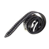 Milwaukee Leather MP7103 Men's Black Studs and Skulls Genuine Leather Belt with Buckle - 1.5 inches Wide
