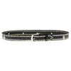Milwaukee Leather MP7103 Men's Black Studs and Skulls Genuine Leather Belt with Buckle - 1.5 inches Wide