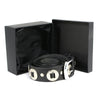 Milwaukee Leather MP7120 Men's Chrome Conchos - Black Leather Belt with Interchangeable Buckle - 1.5 inches Wide