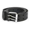 Milwaukee Leather MP7121 Men's Double Prong - Black Genuine Leather Belt w/ Interchangeable Buckle - 1.5 inches Wide