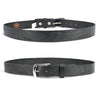 Milwaukee Leather MP7122 Men's Engine Block & Wings - Black Leather Belt w/ Interchangeable Buckle - 1.5 inches Wide