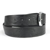 Milwaukee Leather MP7122 Men's Engine Block & Wings - Black Leather Belt w/ Interchangeable Buckle - 1.5 inches Wide