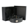 Milwaukee Leather MP7123 Men's Cross Hatch & 5 Cent Buffalo-Black Leather Belt w/ Interchangeable Buckle-1.5 In Wide