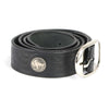 Milwaukee Leather MP7123 Men's Cross Hatch & 5 Cent Buffalo-Black Leather Belt w/ Interchangeable Buckle-1.5 In Wide