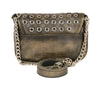 Milwaukee Leather MP8830 Ladies Distress Brown Leather Chain Strap Shoulder Bag