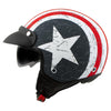Milwaukee Helmets MPH9701DOT Maverick 3/4 Open Face Stars and Stripes Motorcycle Biker DOT Helmet