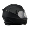 Milwaukee Performance Helmets MPH9803DOT Ionized Matte Black Advanced Modular Motorcycle Helmet w/ Drop Down Visor