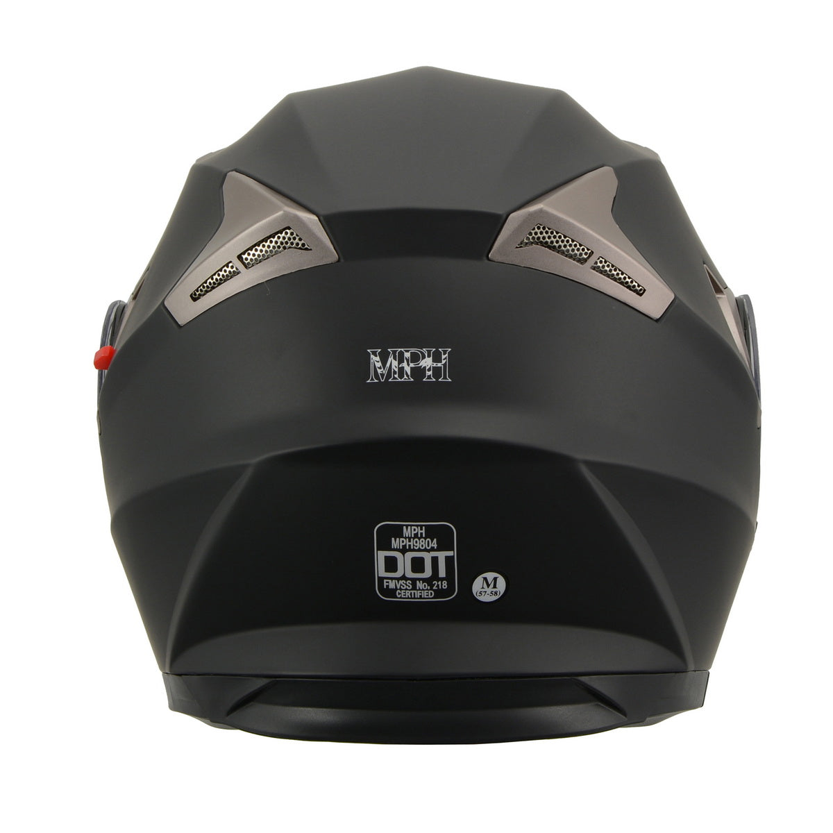 Milwaukee Performance Helmets MPH9804DOT Matte Black Modular Racing