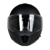 Milwaukee Helmets MPH9812DOT Flat Black Menace Advanced Motorcycle Modular Helmet Biker w/ Drop Down Visor