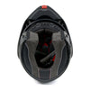 Milwaukee Helmets MPH9812DOT Flat Black Menace Advanced Motorcycle Modular Helmet Biker w/ Drop Down Visor