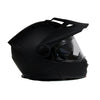 Milwaukee Helmets MPH9820DOT Flat Black Ominous Dual Sport Advanced Motorcycle Modular Helmet Biker