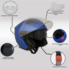 Milwaukee Helmets MPH9825DOT Shift Open Face 3/4 Blue Helmet Biker w/ Drop Down Visor