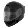 Milwaukee Helmets MPH9836DOT Sweeper Gloss Black DOT Approved Motorcycle Full Face Helmet Biker w/ Drop Down Visor