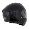 Milwaukee Helmets MPH9836DOT Sweeper Gloss Black DOT Approved Motorcycle Full Face Helmet Biker w/ Drop Down Visor