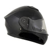 Milwaukee Helmets MPH9836DOT Sweeper Gloss Black DOT Approved Motorcycle Full Face Helmet Biker w/ Drop Down Visor