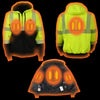 Nexgen Heat MPL2773SET Women's Heated Zippered Hoodie High-Viz Reflective - for Riding Hiking Winter Outdoor Activities