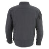 Milwaukee Leather MPM1623 Men's Black CE Armored Long Sleeve Biker Shirt Jacket Reinforced w/ Aramid Fibers
