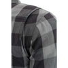 Milwaukee Leather MPM1630 Men's Plaid Flannel Biker Shirt w/ CE Armor - Reinforced w/ Aramid Fibers