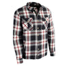 Milwaukee Leather MPM1635 Men’s Armored Riding Flannel – Full Aramid Fiber Lined, CE Shoulder/Elbow Armor