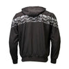 MMCC Men’s Bare Bones Hoodie – Reflective Skull Graphics Front & Back, Full Zip, 100 % Cotton, MPM1681