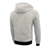 Nexgen Heat Men’s Silver Heated Hoodie Jacket – Winter Motorcycle Riding Gear for Cold Outdoors MPM1714SET
