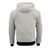 Nexgen Heat Men’s Silver Heated Hoodie Jacket – Winter Motorcycle Riding Gear for Cold Outdoors MPM1714SET