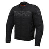 Milwaukee Leather MPM1730 Men's Black Padded Textile All Season Motorcycle Jacket w/ Reflective Skulls Artwork