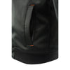 Milwaukee Leather MPM1764 Men's Black Soft Shell CE Armored Motorcycle Racing Style Hoodie Jacket w/ Detachable Hood