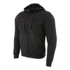 Milwaukee Leather MPM1788 Men's Black CE Approved Armored Riding Hoodie Sweater w/ Aramid by DuPont Fibers