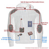 Milwaukee Leather MPM1788 Men's Black CE Approved Armored Riding Hoodie Sweater w/ Aramid by DuPont Fibers