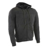 Milwaukee Leather Men's Streetguard Black CE Armored Riding Hoodie, Shoulder and Elbow Armor - MPM1788