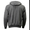 Milwaukee Leather Men's Bare Bones Charcoal Reflective Skull CE Armored Riding Hoodie, Shoulder and Elbow Armor - MPM1799