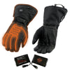 Nexgen Heat NXG17501SET Men’s Black Leather and Textile Heated Motorcycle Gloves and Harness Wire