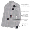 NexGen Heat Women’s NXL2602SET Bonnie Black/Grey Heated Flannel Sleeve Shirt for Outdoor Activities