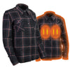 NexGen Heat Women’s NXL2602SET Bonnie Black/Grey Heated Flannel Sleeve Shirt for Outdoor Activities