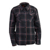 NexGen Heat Women’s NXL2602SET Bonnie Black/Grey Heated Flannel Sleeve Shirt for Outdoor Activities