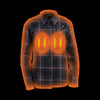 NexGen Heat Women’s NXL2602SET Bonnie Black/Grey Heated Flannel Sleeve Shirt for Outdoor Activities