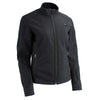 Nexgen Heat NXL2760SET Women's Black 'Heated' Soft Shell Jacket Front Zipper - Warming Jacket for Hiking Riding