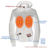 Nexgen Heat MPL2761SET Women's Black 'Heated' Soft Shell Racing Style Heated Jacket for Hiking Riding