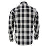 Nexgen Heat Men's NXM1601SET Riffraff Black/Grey/White Heated Flannel Sleeve Shirt Outdoor Activities