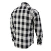 Nexgen Heat Men's NXM1601SET Riffraff Black/Grey/White Heated Flannel Sleeve Shirt Outdoor Activities